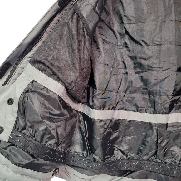 Women's Waterproof Sky Jacket Windproof Hooded Raincoat For Winter  Gray Large - Picture 15 of 16